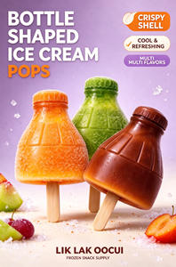 <span class=keywords><strong>LIK</strong></span> LAK Gelato a Forma di Bottiglia Creativo con Guscio Esterno Croccante 75g per Bottiglia 30 Pezzi per Scatola - Product Image 2