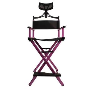 Silla de Maquillaje Cómoda 2025, Silla de Peluquería Portátil con Reposapiés, Silla de Director de Aluminio para Peluquero - Product Image 4