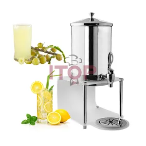 Dispensador de suco, máquina de aço inoxidável + pc, fornecedores de quênico, luxo, limão durável, torneira de empurrar frutas, dispensadores de suco