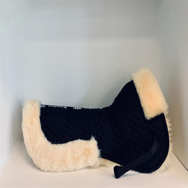 Equestrian Horse Half Pad with Cotton Fabric Sheepskin Half Pad Jumping Saddle Pad Equestrian Saddle Pad Horse Saddle Pad
