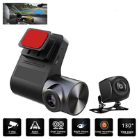 Mini caméra espion double objectif 1080P+720P, enregistreur vidéo pour véhicule, caméra de rétroviseur avec caméra