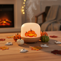Diffuseur d'arômes d'Halloween, diffuseur d'huiles essentielles d'aromathérapie, humidificateur d'air ultrasonique, pour la maison, à poser sur table