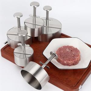 Pressa <span class=keywords><strong>per</strong></span> Carne Rotonda in Acciaio Inox 304 Ecologica, Stampo <span class=keywords><strong>per</strong></span> <span class=keywords><strong>Hamburger</strong></span> e Pollame <span class=keywords><strong>per</strong></span> Barbecue e Cucina - Product Image 5