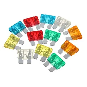 Fusibles de fábrica para motocicleta, minifusibles medios estándar, tipo de hoja 3A, 4A, 5A, 10A, 15A, 20A, 25A, 30A, 35A