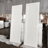 Porte intérieure Shaker à âme pleine, peinte en blanc, 30x80'', éco-responsable, pour maison, panneau encastré MDF, finition mate moderne, à bas prix