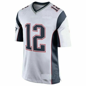 #12 new football stitched jerseys + patch S-3XL 2019, cheap American football sublimation Jersey - Product Image 2