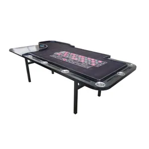 8ft 27 metal leg roulette poker leveler electronic poker table Topline table ivory topline tpt 021 multi game