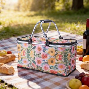 Bestseller Rechteckiger Moderner Faltbarer Umweltfreundlicher Picknick- und Einkaufskorb für Supermarkt und Reisen - Product Image 2