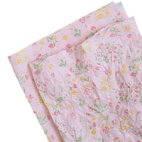 Kertas tisu tebal berlapis PE motif bunga, satu sisi, lembut, halus, untuk alas buket bunga, cetakan panas, offset.