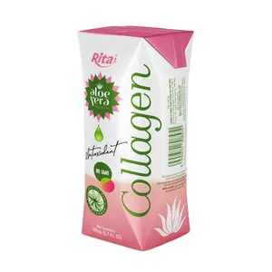 OEM Vietnam Manufacturer in 200ml Paper Box Aloe vera with Collagen Drink