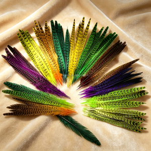 Plumas de Cola de Faisán Lady Amherst Auténticas - Ideales para Fondos de Estudio Fotográfico, Adornos de <span class=keywords><strong>Alta</strong></span> <span class=keywords><strong>Costura</strong></span> y Decoraciones Navideñas - Product Image 3