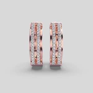 Elegant Diamond <b>Stud</b> <b>Earrings</b> Made in 925 Sterling <b>Silver</b> Classic Fine Jewelry for Women Party Wedding Daily Wear - Product Image 4