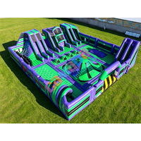Parcours d'obstacles gonflables, château gonflable, toboggan, aire de jeux gonflable, parc à thème gonflable