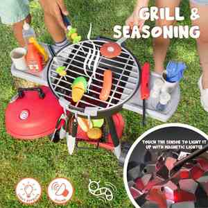 Ensemble de jouets de cuisine interactifs Elarve pour enfants, barbecue - Product Image 4