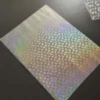 Feuilles d'autocollants de coquille d'oeuf d'hologramme auto-adhésifs acryliques matériel d'impression destructible pour des sacs en papier utilisés comme avertissement