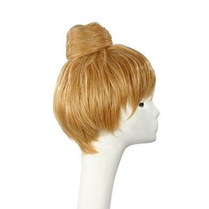 SARLA enfant Cosplay perruque longue Blonde chignon Chignon fille américaine poupée Costume en gros pas cher court cheveux synthétiques frange Cosplay - Product Image 3