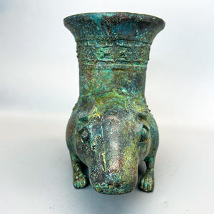 Modèle de conteneur à <span class=keywords><strong>vin</strong></span> en forme de lapin en bronze antique de qualité supérieure Collections d'expositions culturelles historiques Casting - Product Image 6