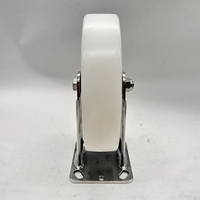 Roue pivotante VIMA de 5 pouces (125 mm) en nylon et acier inoxydable, robuste, capacité de charge de 300 kg, roulement à billes, fonctionnement silencieux, EN12532