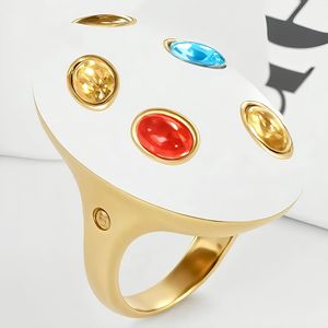 Sistema de Anillos Modulares al por Mayor, Acero Inoxidable 316L, Chapado en Oro, Piedras Preciosas Intercambiables, Joyería Personalizada, Suministro OEM al por Mayor - Product Image 3