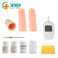 Modèle d'entraînement médical pour la collecte de sang, kit de pratique de ponction cutanée avec poudre de sang simulée pour l'entraînement à la prélèvement sanguin au doigt