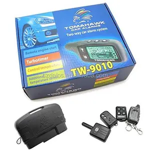 Two way car alarm system TW-9010 modal with LCD remote engine start car alarms security system universal