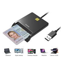 Boutique-máquina de crédito de personalización, lector de tarjetas de identificación magnético pequeño