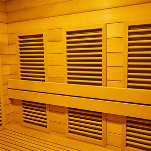 <span class=keywords><strong>Sauna</strong></span> a <span class=keywords><strong>Infrarossi</strong></span> per 1-2 Persone in Legno di Abete Canadese, Cabina <span class=keywords><strong>Sauna</strong></span> a Basso EMF per Interni con Pannello di Controllo Computerizzato <span class=keywords><strong>e</strong></span> Luci Colorate - Product Image 6