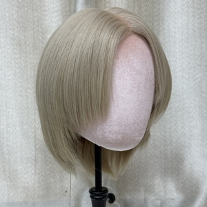 <span class=keywords><strong>Parrucca</strong></span> Frontale Mono Base di Lusso 100% Capelli Umani Remy per Donne Bianche, Capelli Caucausi, Misura Personalizzabile, Ingrosso per Saloni e Ragazze - Product Image 2