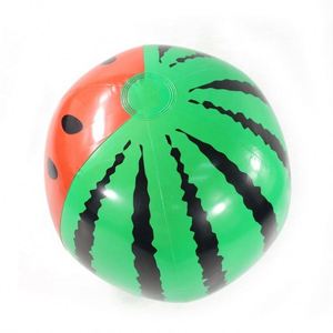 Ballons de plage géants en forme de pastèque biodégradables de 27 pouces, en vrac, avec impression de logo personnalisé - Product Image 1
