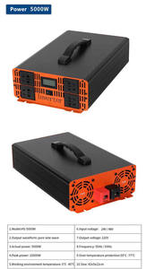 Onduleur à onde sinusoïdale pure 12V 220V 10000w 10Kw LCD Display Car Power Converter Monophasé 1300 1800 2200 2700 3300 5000w Peak - Product Image 6