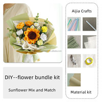 Bouquet de fleurs en bâton torsadé, bouquet de tulipes tissé à la main, bouquet créatif en velours corail, calla fini, cadeau pour petite amie
