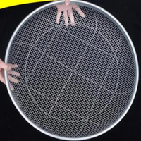 Tamis à sol en maille soudée pour jardin, idéal pour roches, gravier et excréments de vers, maille détachable compatible avec les seaux de 5 gallons