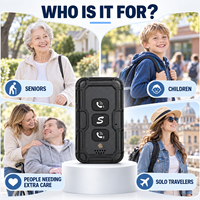 Traceur GPS Personnel 4G Q8 avec Alarme SOS, Appel Bidirectionnel, Suivi en Temps Réel GPS+BDS, Porte-clés Portable pour Enfants et Personnes Âgées, Géolocalisation