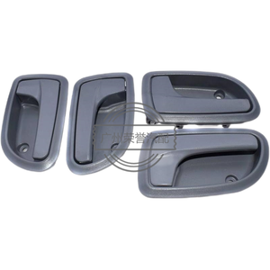 82610-07010 Set di 4 maniglie delle porte interne posteriori anteriori sinistra/destra grigio per <span class=keywords><strong>KIA</strong></span> 2008-2010 <span class=keywords><strong>Picanto</strong></span> mattina 82610-07020,82610- - Product Image 1