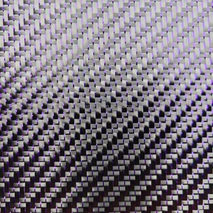 High Quality 3k Twill colored reflected Carbon Fiber Fabric blue sliver sale in good price