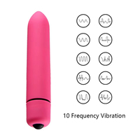 Masseur de stimulation clitoridienne G-Spot, mini vibrateur en silicone, 10 fréquences, étanche IPX6, silencieux, batterie remplaçable