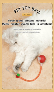 Gran oferta 2025, pelotas inteligentes para <span class=keywords><strong>gatos</strong></span>, Mascotas eléctricas, juguete interactivo de cola rápida para <span class=keywords><strong>gatos</strong></span>, <span class=keywords><strong>pelota</strong></span> para mascotas, juguetes interactivos con movimiento - Product Image 4