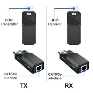 OEM 1080P HDMI к RJ45 сети HDMI ретранслятор сигнала HDMI удлинитель над Cat 5e Cat 6 возможностью погружения на глубину до 30 м для PS3 ТВ ПК компьютер для проектора