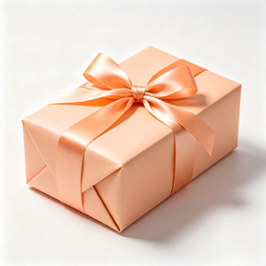 Nœud en satin prénoué doux pêche-orange pour bouquet floral de printemps, douche nuptiale, boîte cadeau de mariage, ornement de fête - Product Image 4