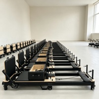 Machine de Pilates Réformateur en Alliage d'Aluminium Réglable, Pliable, pour Usage Domestique et en Studio, avec Accessoires Complets pour la Santé