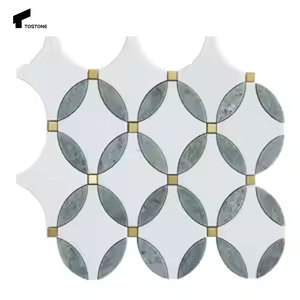 Tostone popolare naturale bianco lucido <span class=keywords><strong>marmo</strong></span> irregolare mattonelle di mosaico <span class=keywords><strong>per</strong></span> il moderno bagno all'ingrosso <span class=keywords><strong>cucina</strong></span> parete Design del pavimento - Product Image 5