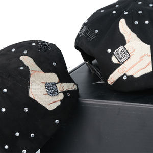 <span class=keywords><strong>Gorra</strong></span> de Béisbol Personalizada OEM y ODM de 5 Paneles con Logotipo <span class=keywords><strong>3D</strong></span>, Forro de Satén y <span class=keywords><strong>Bordado</strong></span> de Gamuza con Diamantes, <span class=keywords><strong>Gorra</strong></span> para Todos Nuestros Haters - Product Image 2