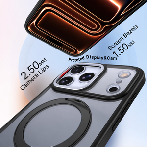 Custodia Magnetica N52 per Telefono con Rotazione <span class=keywords><strong>a</strong></span> 360° °   Supporto ad Anello Rotante in Lega di Alluminio, Protezione per Fotocamera in Metallo per Serie iPhone 18 Pro Max - Product Image 2