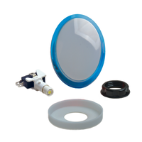 JYUEE BLC-TNWS-C Taiwan Bouton poussoir carré argenté durable de haute qualité pour machine de jeu d'arcade