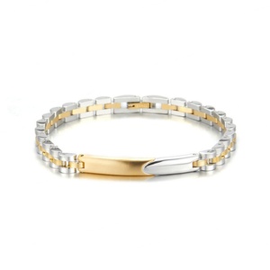 Custom <b>Men</b> Bracelet Luxury Non Tarnish 14k 18k Gold Plated 316l Stainless Steel Bracelet <b>for</b> <b>Men</b> - Product Image 5