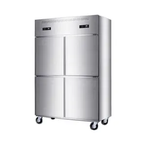 ステンレス鋼レストラン28 cu ft4ドア冷凍庫商業用冷蔵庫