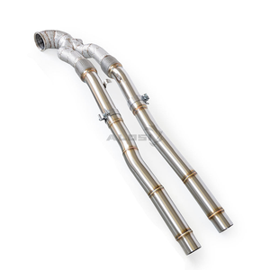 Collecteur d'échappement haute performance pour Audi <span class=keywords><strong>TTRS</strong></span> 2.5T 2018-2023 en acier inoxydable isolé – Amélioration de puissance pour la course - Product Image 5
