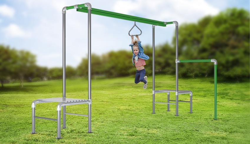 Indoor Monkey Bar Swing Set Accessories Outdoor Climbing Frame in playground for children