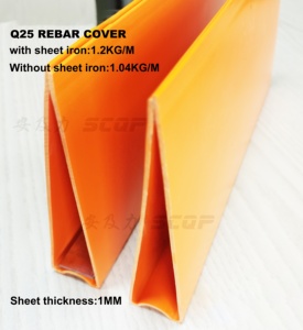 Cubierta de protección reforzada de plástico Q25, barras de refuerzo cuadradas de seguridad Industrial, materiales de construcción - Product Image 3