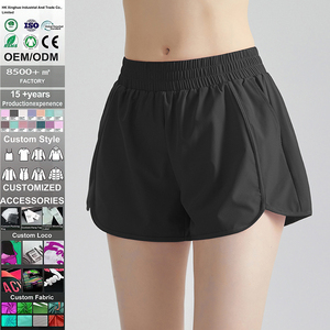 Pantalones Cortos Deportivos de Verano de Alta Calidad con Logotipo Personalizado, Anti-Transparencia, Holgados, para Motociclistas, con Bolsillo, Secado Rápido, para Yoga, Gimnasio y Fitness - Product Image 2